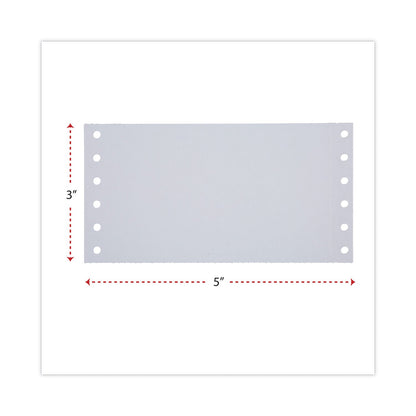 Universal Continuous-Feed Index Cards, Unruled, 3 x 5, White, 4,000/Carton