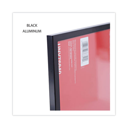 Universal Metal Photo Frame, Aluminum, 8.5 x 11, Black
