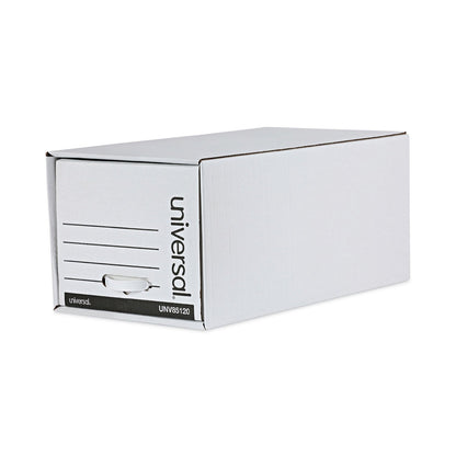 Universal Economy Storage Drawer Files, Letter Files, White, 6/Carton