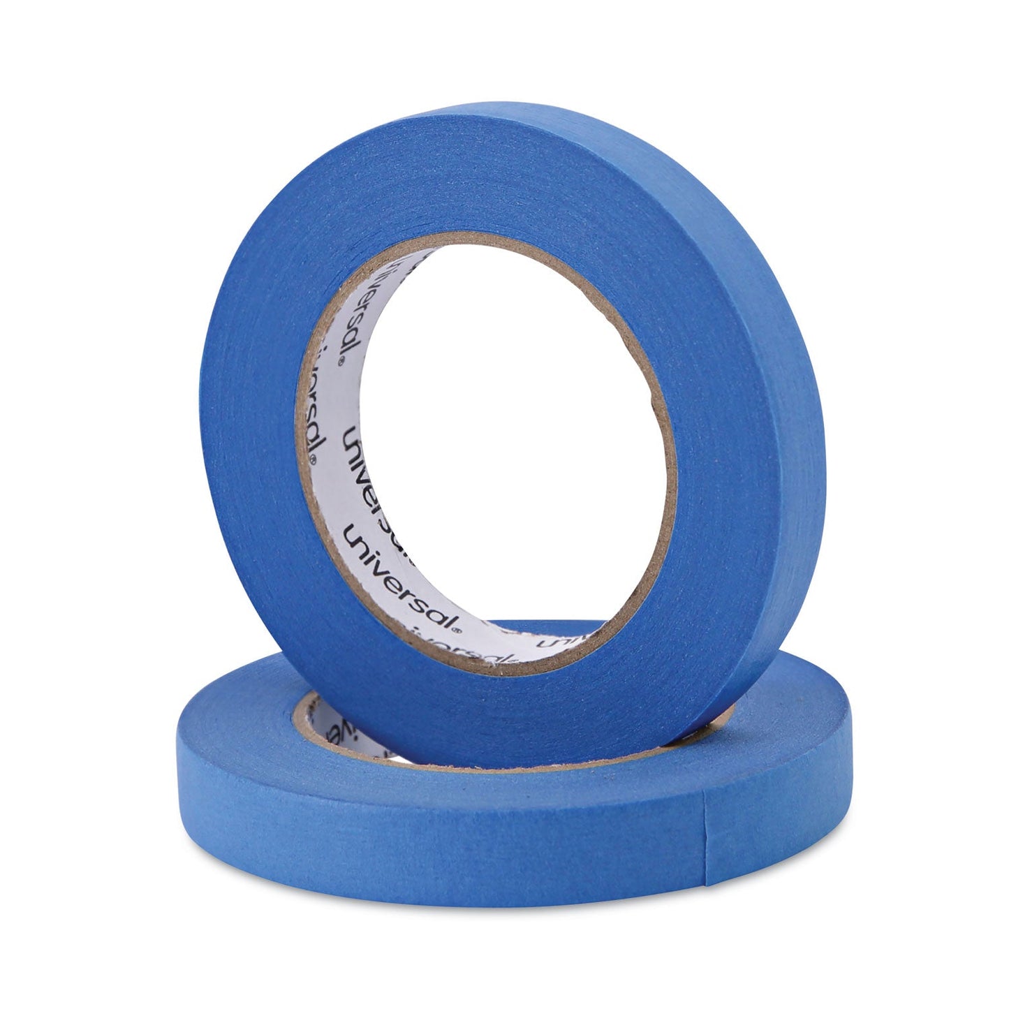 Universal Premium Blue Masking Tape with UV Resistance, 3" Core, 18 mm x 54.8 m, Blue, 2/Pack