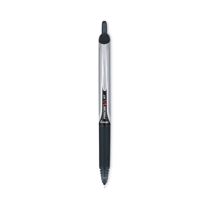 Pilot Precise V5RT Roller Ball Pen, Retractable, Extra-Fine 0.5 mm, Black Ink, Black Barrel