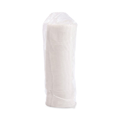Dart Lift Back and Lock Tab Cup Lids for Foam Cups, Fits 8 oz Cups, White, 2,000/Carton