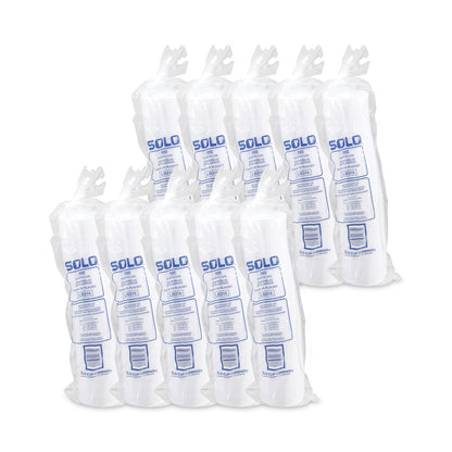 Dart Lift Back and Lock Tab Cup Lids, Fits 10 oz to 24 oz Cups, White, 100/Sleeve, 10 Sleeves/Carton