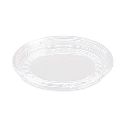 Dart Bare Eco-Forward RPET Deli Container Lids, Recessed Lid, Fits 8 oz, Clear, Plastic, 50/Pack, 10 Packs/Carton