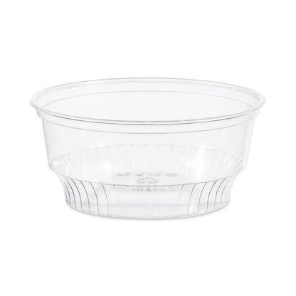 Dart SoloServe Flat-Top Dome Cup Lids, Fits 5 oz to 8 oz Containers, Clear, 50/Pack 20 Packs/Carton