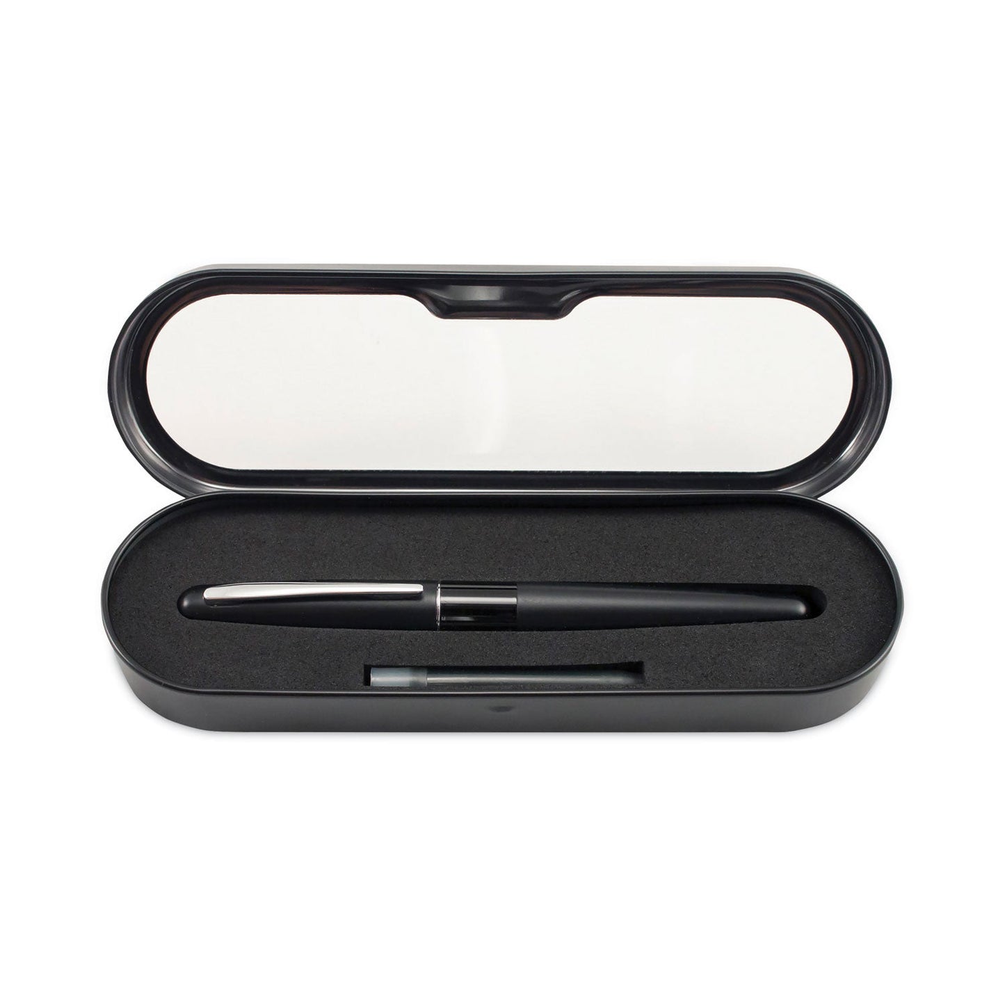 Pilot MR Metropolitan Collection Fountain Pen, Medium 1 mm, Black Ink, Black
