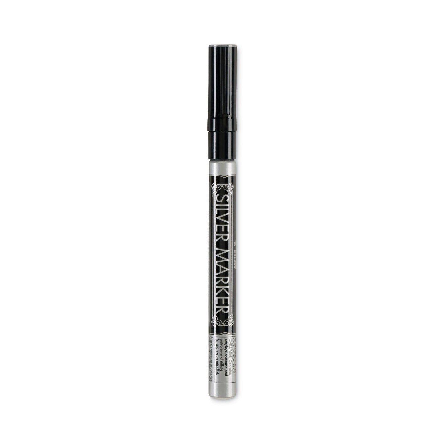 Pilot Creative Art and Crafts Marker, Medium Brush Tip, Silver