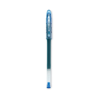 Pilot Neo-Gel Gel Pen, Stick, Fine 0.7 mm, Blue Ink, Blue Barrel, Dozen
