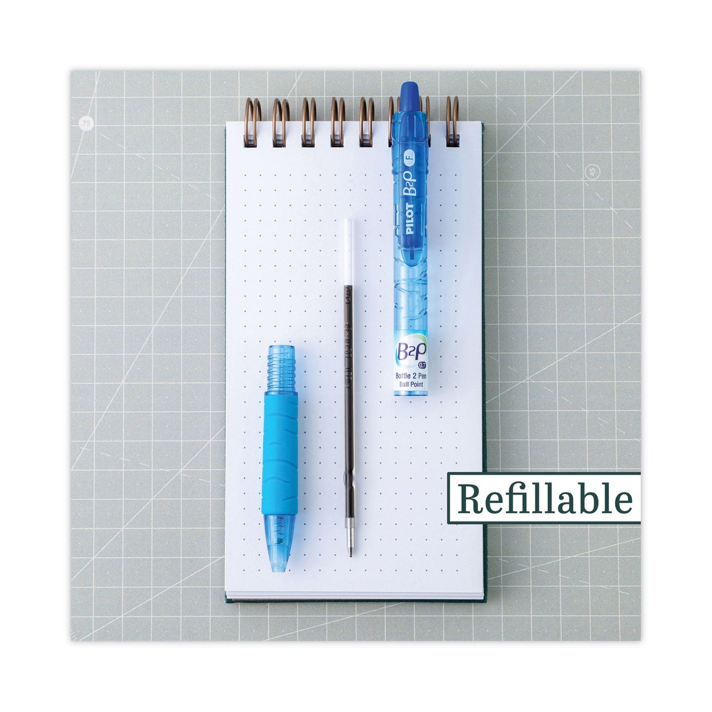 Pilot B2P Bottle-2-Pen Recycled Ballpoint Pen, Retractable, Medium 1 mm, Assorted Ink and Barrel Colors, 36/Pack