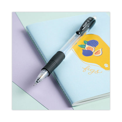 Pilot G2 Mechanical Pencil, 0.7 mm, HB (#2.5), Black Lead, Clear/Black Accents Barrel, Dozen