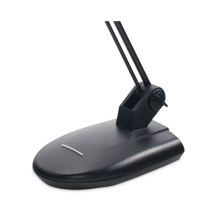 Ledu High-Output Three-Level Halogen Desk Lamp, 6.75"w x 9"d x 20.25"h, Matte Black