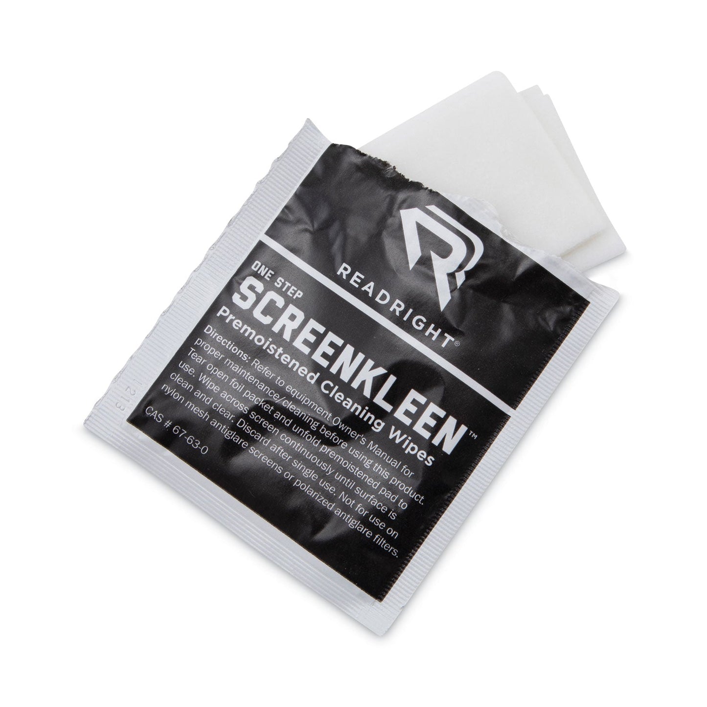 Read Right OneStep Screen Cleaner, 5 x 5, 24/Box