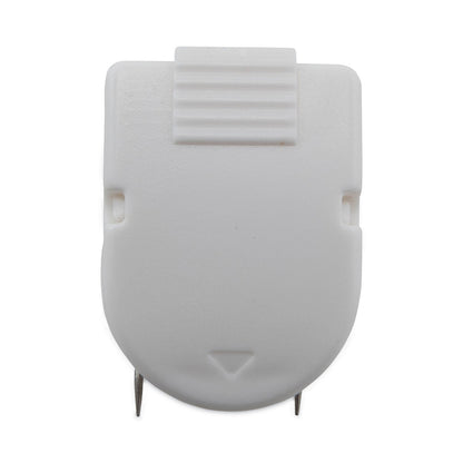 Advantus Wall Clips for Fabric Panels, 40 Sheet Capacity, White, 20/Box