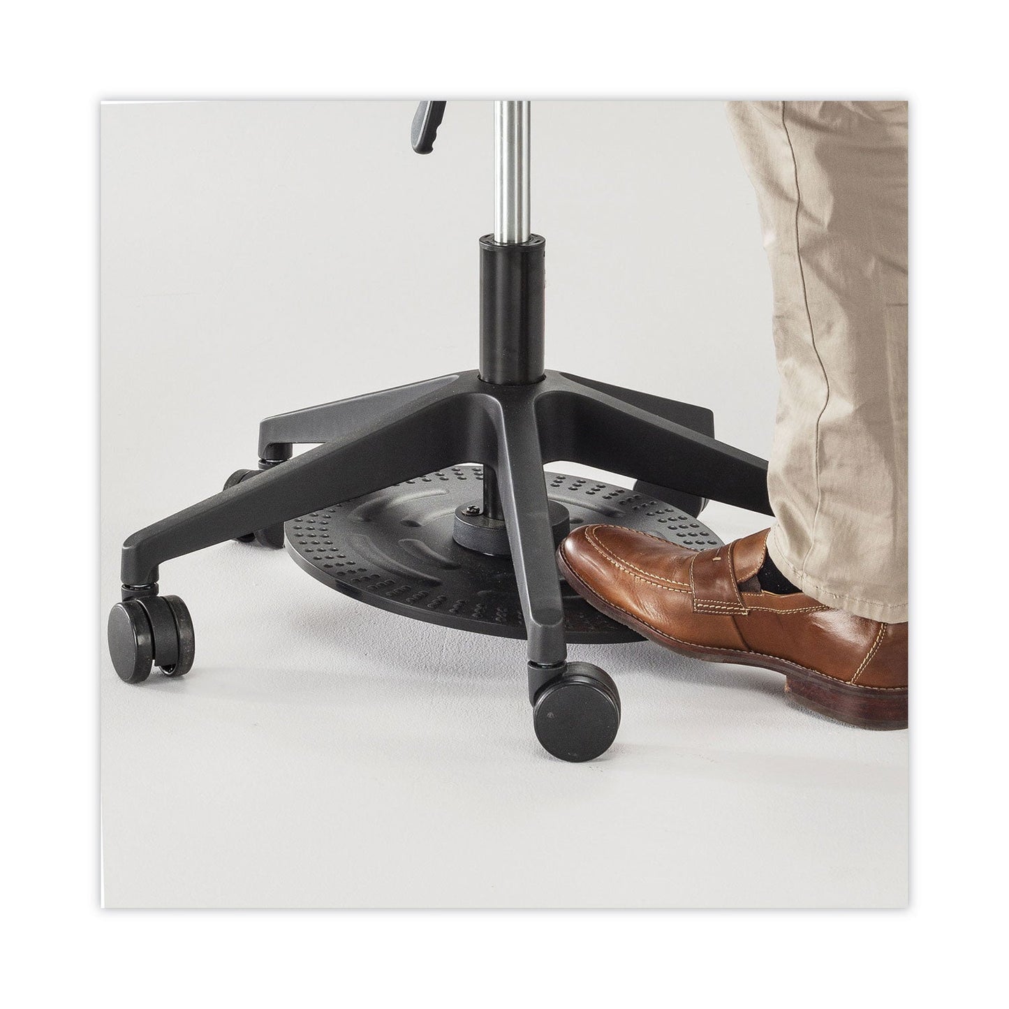 Safco Lab Stool, Backless, Supports Up to 250 lb, 19.25" to 24.25" Seat Height, Black