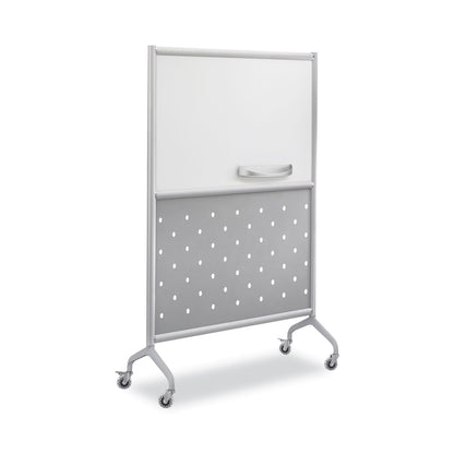 Safco Rumba Whiteboard Screen Accessories, Eraser Tray, 12.25 x 3.5 x 2.25, Magnetic Mount, Silver