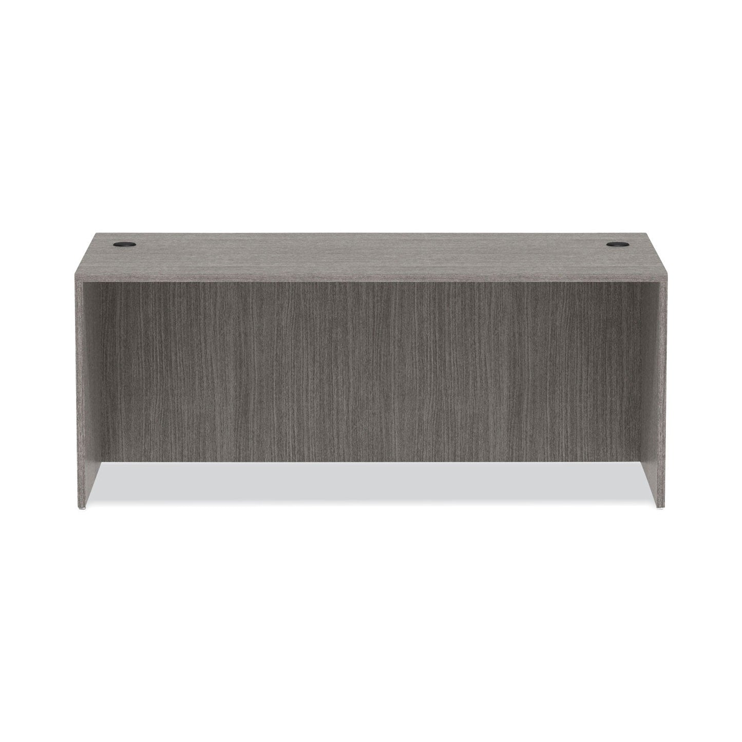 Alera Valencia Series Straight Front Desk Shell, 71" x 35.5" x 29.63", Gray
