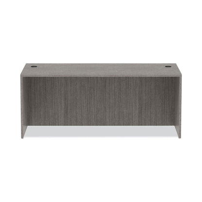 Alera Valencia Series Straight Front Desk Shell, 71" x 35.5" x 29.63", Gray