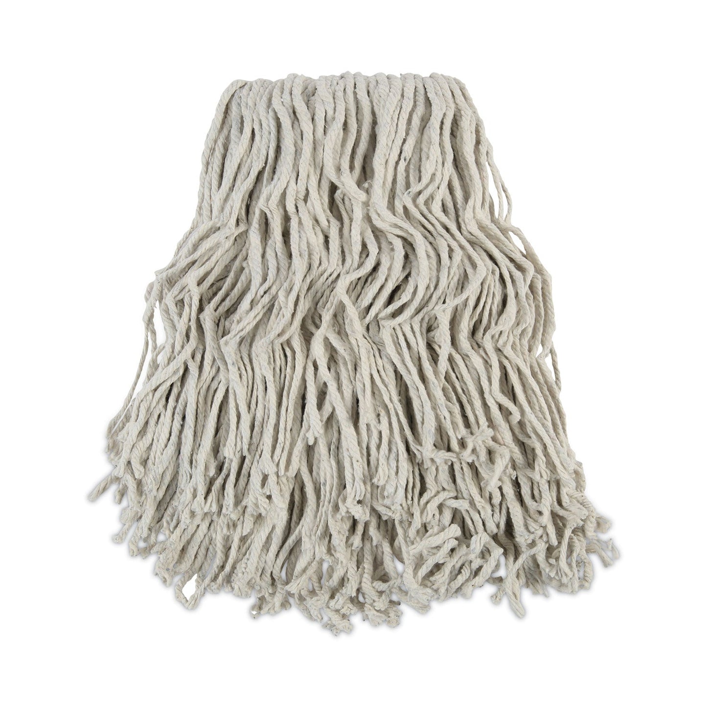 Boardwalk Banded Cotton Mop Head, #24, White, 12/Carton