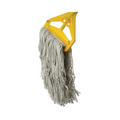 Boardwalk Banded Cotton Mop Head, #24, White, 12/Carton