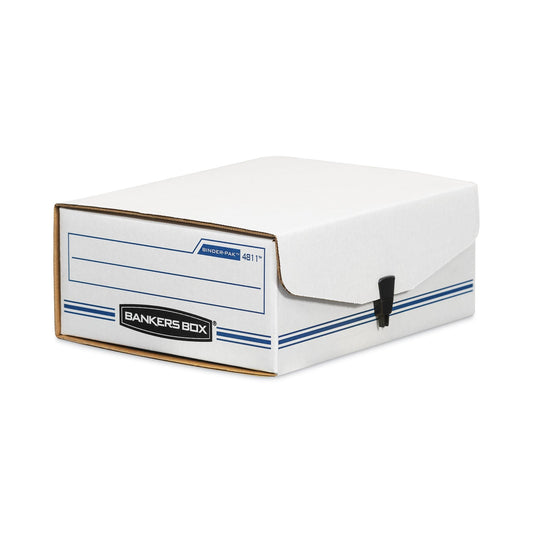 Bankers Box LIBERTY BINDER-PAK, Letter Files, 9.13" x 11.38" x 4.38", White/Blue