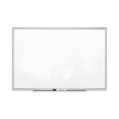 Quartet Classic Series Porcelain Magnetic Board, 60 x 36, White, Silver Aluminum Frame