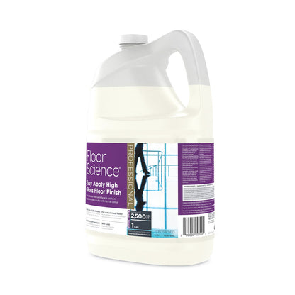 Diversey Floor Science Premium High Gloss Floor Finish, Clear Scent, 1 gal Container,4/CT