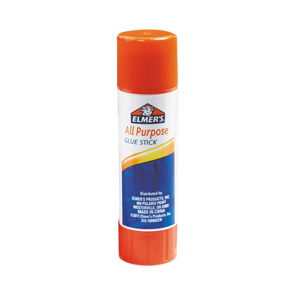 Elmer's Disappearing Glue Stick, 0.77 oz, Applies White, Dries Clear, 12/Pack