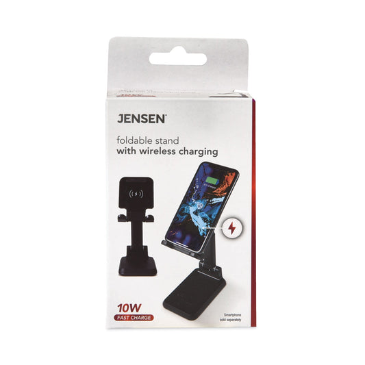JENSEN Foldable Stand with Wireless Charging, Black