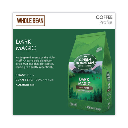 Green Mountain Coffee Dark Magic Whole Bean Coffee, 18 oz Bag