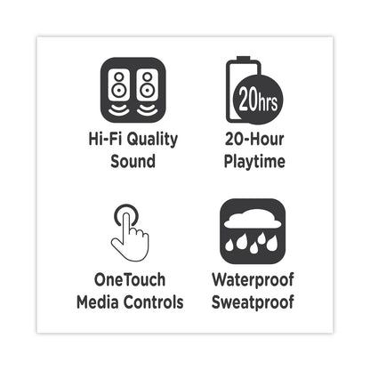 Morpheus 360 Spire True Wireless Earbuds Bluetooth In-Ear Headphones with Microphone, Pure Black