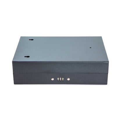 CONTROLTEK Combination Lockable Key Cabinet, 28-Key, Metal, Black, 7.75 x 3.25 x 11.5