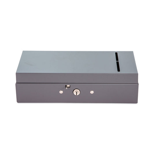 CONTROLTEK Steel Bond Box, 1 Compartment, 10.4 x 5.4 x 3.1, Gray