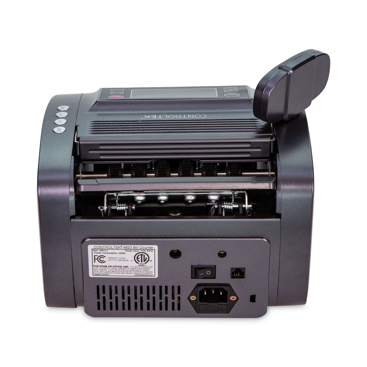 CONTROLTEK Bill Counter, 1,200 Bills/min, 11.41 x 9.45 x 8.66, Gray