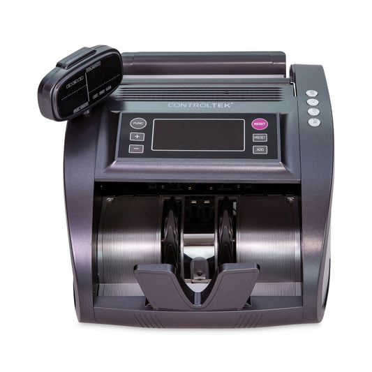 CONTROLTEK Bill Counter, 1,200 Bills/min, 11.41 x 9.45 x 8.66, Gray