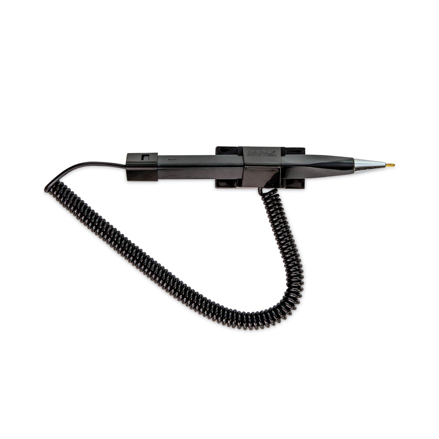 CONTROLTEK Wedgy Secure Antimicrobial Pen, Fine, 0.05 mm, Black Ink, Black