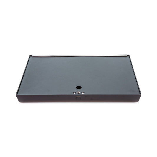 CONTROLTEK Plastic Currency and Coin Tray, Coin/Cash, 10 Compartments, 16 x 11.25 x 2.25, Black
