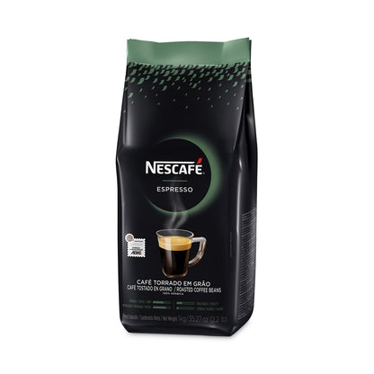 Nescafé Espresso Whole Bean Coffee, Arabica, 2.2 lb Bag, 6/Carton