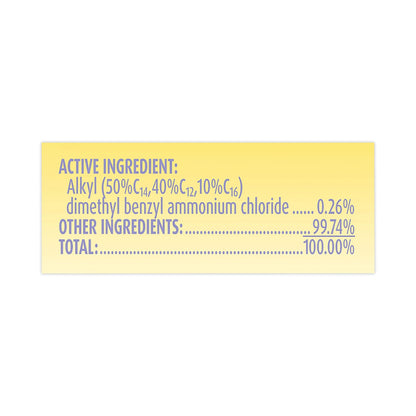 LYSOL Dual Action Disinfecting Wipes, 7 x 7.5, Citrus, White/Purple, 75/Canister, 6/Carton