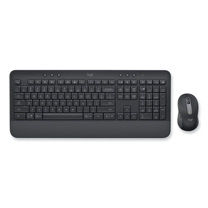Logitech Signature MK650 Wireless Keyboard and Mouse Combo for Business, 2.4 GHz Frequency/32 ft Wireless Range, Graphite