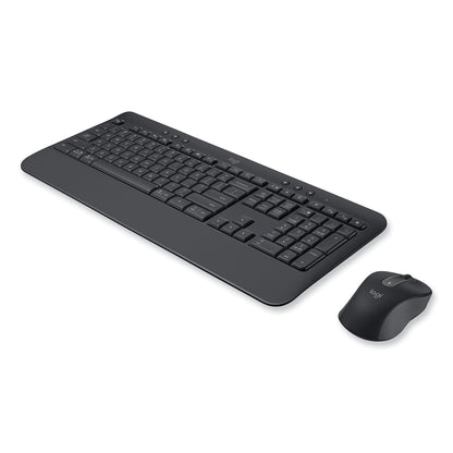 Logitech Signature MK650 Wireless Keyboard and Mouse Combo for Business, 2.4 GHz Frequency/32 ft Wireless Range, Graphite