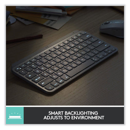 Logitech MX Keys Mini Combo for Business Wireless Keyboard and Mouse, 2.4 GHz Frequency/32 ft Wireless Range, Graphite