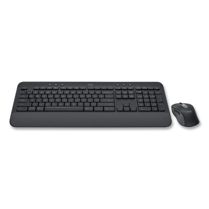 Logitech Signature MK650 Wireless Keyboard and Mouse Combo for Business, 2.4 GHz Frequency/32 ft Wireless Range, Graphite