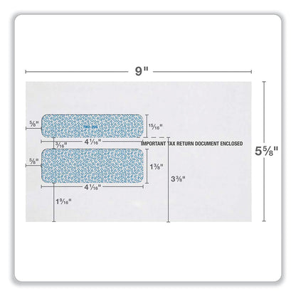 Adams W-2 Peel and Seal Envelopes, Commercial Flap, Self-Adhesive Closure, 5.63 x 9, White, 15/Pack