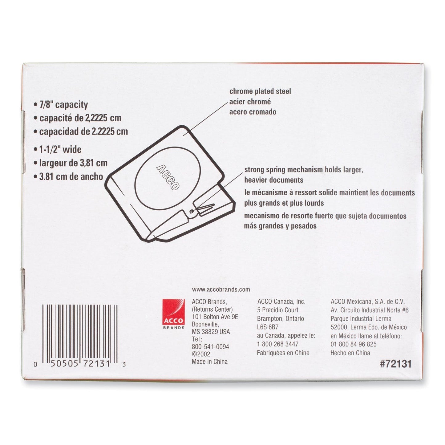 ACCO Magnetic Clips, 0.88" Jaw Capacity, Silver, 12/Pack