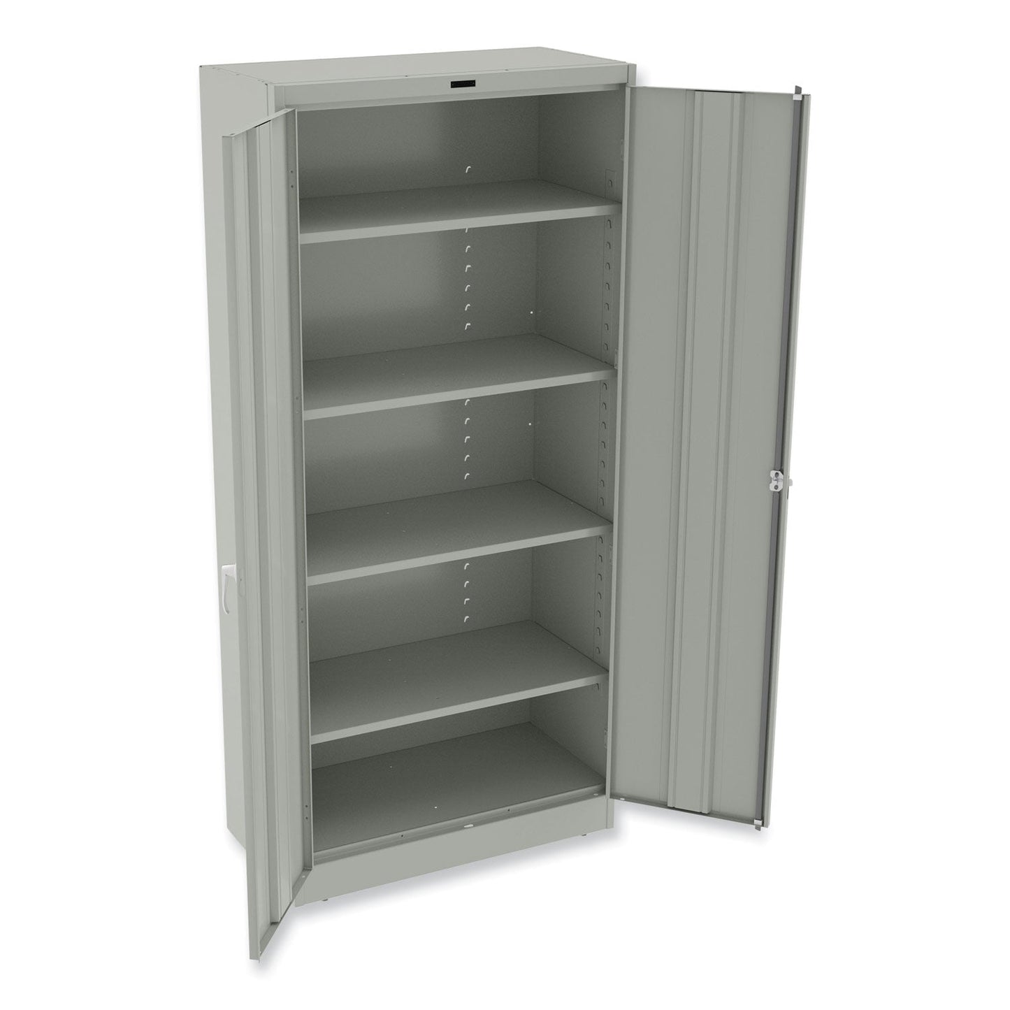 Tennsco 78" High Deluxe Cabinet, 36w x 18d x 78h, Light Gray