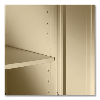 Tennsco 78" High Deluxe Cabinet, 36w x 18d x 78h, Light Gray