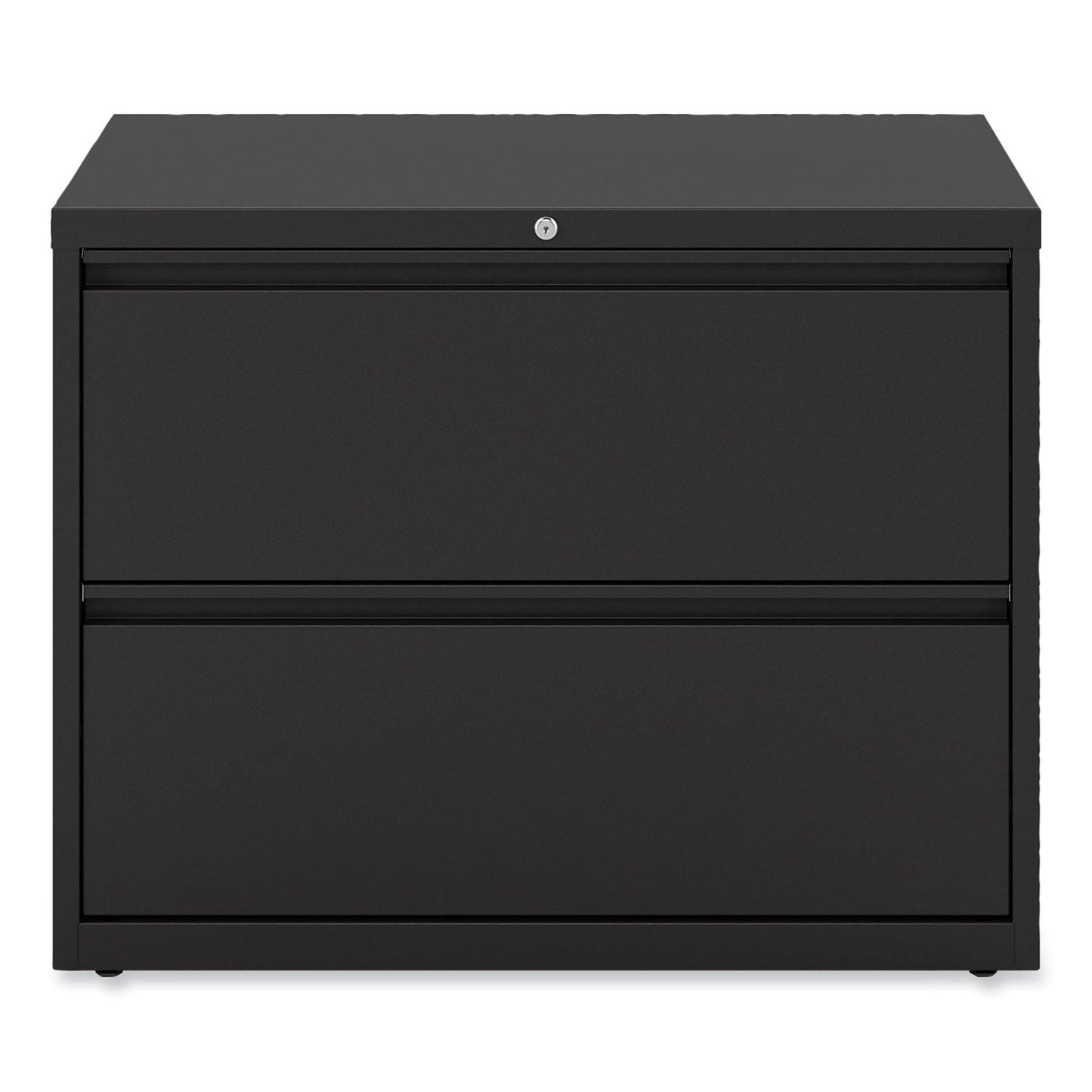 Alera Lateral File, 2 Legal/Letter-Size File Drawers, Black, 36" x 18" x 28"