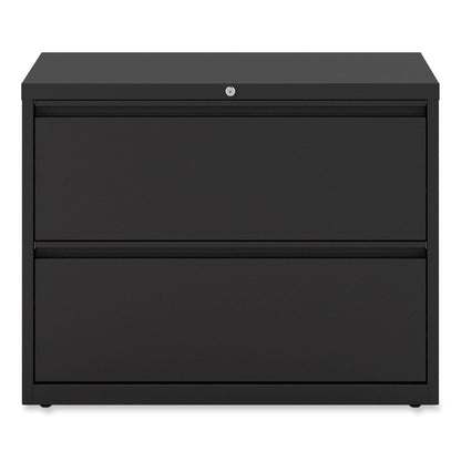 Alera Lateral File, 2 Legal/Letter-Size File Drawers, Black, 36" x 18" x 28"