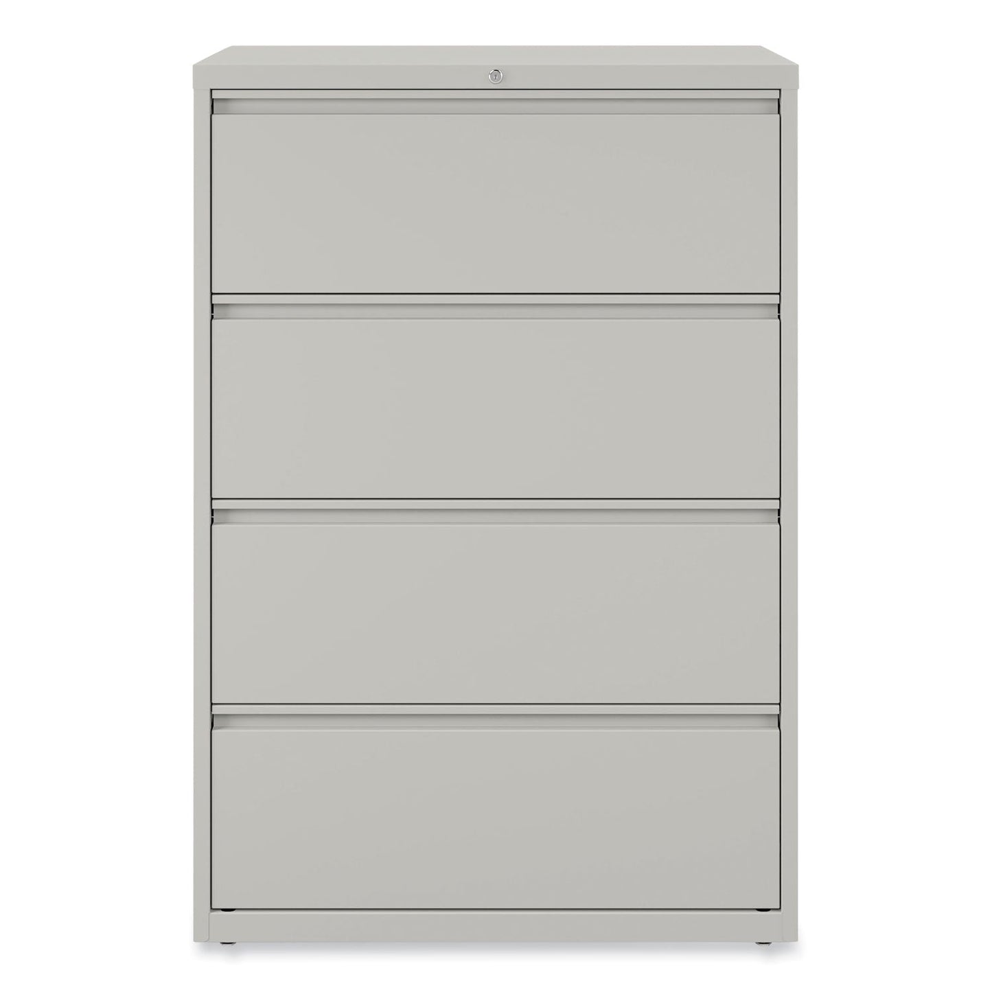 Alera Lateral File, 4 Legal/Letter-Size File Drawers, Light Gray, 36" x 18.63" x 52.5"