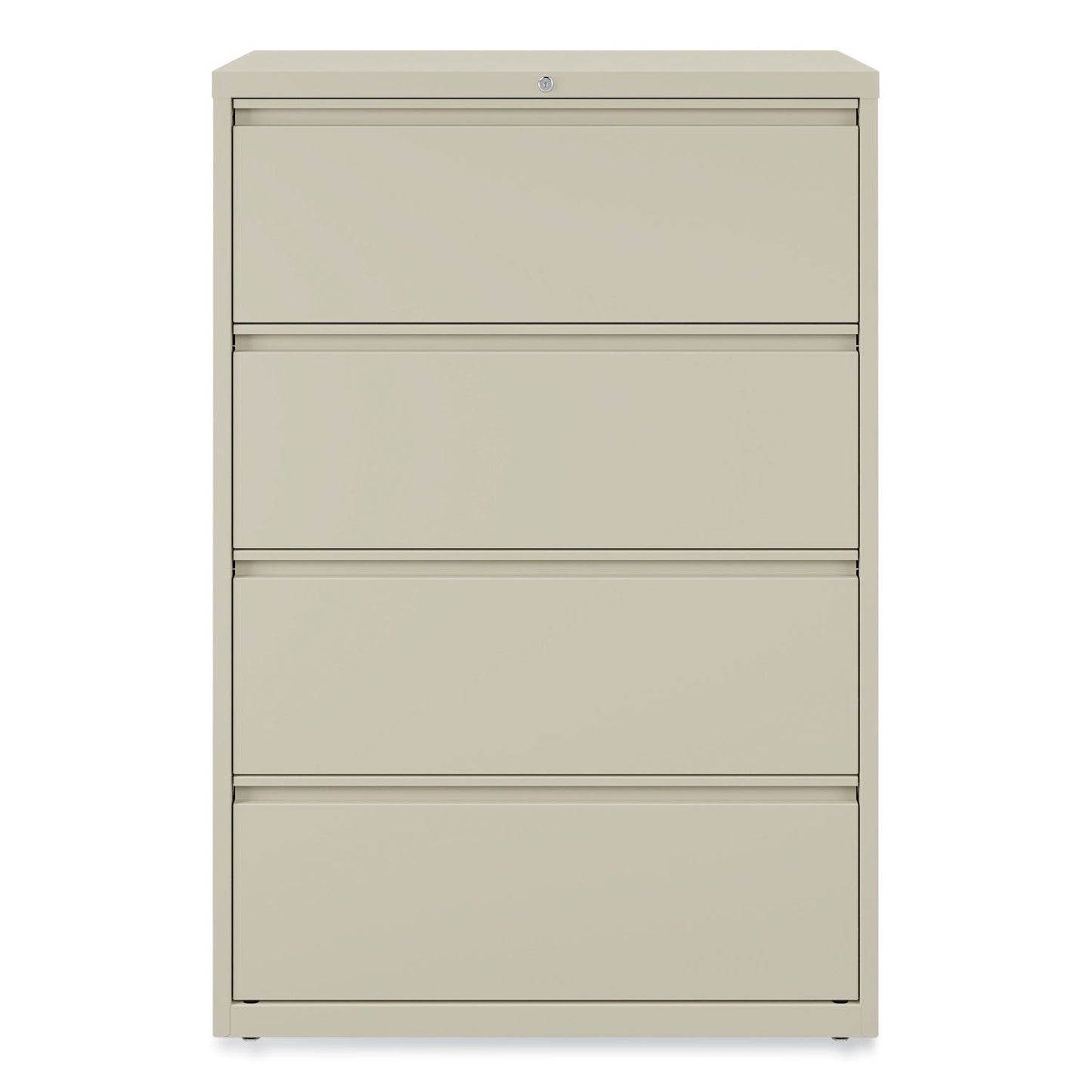 Alera Lateral File, 4 Legal/Letter-Size File Drawers, Putty, 36" x 18.63" x 52.5"